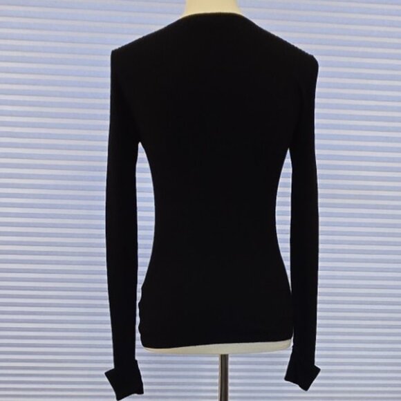 Philosophy Ribbed Black Sweater - Picture 5 of 11